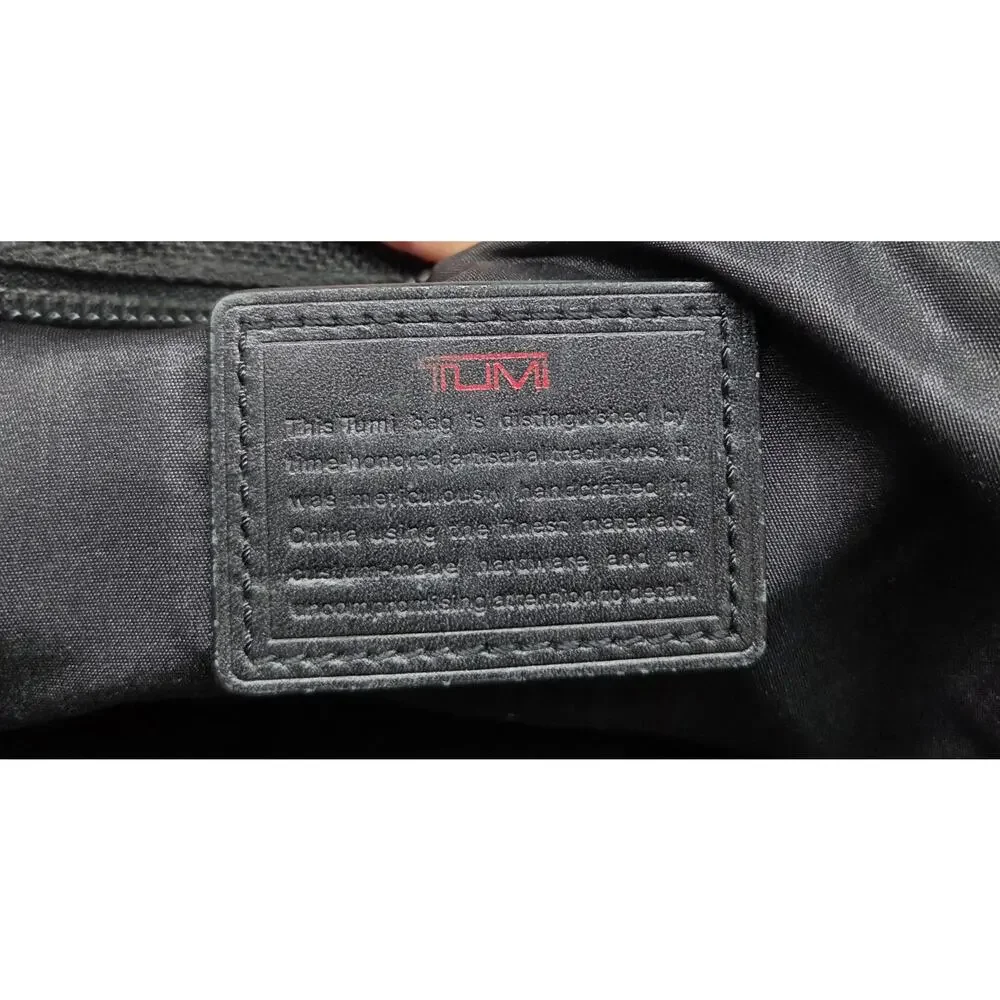 Tumi Alpha Briefcase 26141DH Black Ballistic Nylon Organizer Bag w/Laptop Sleeve